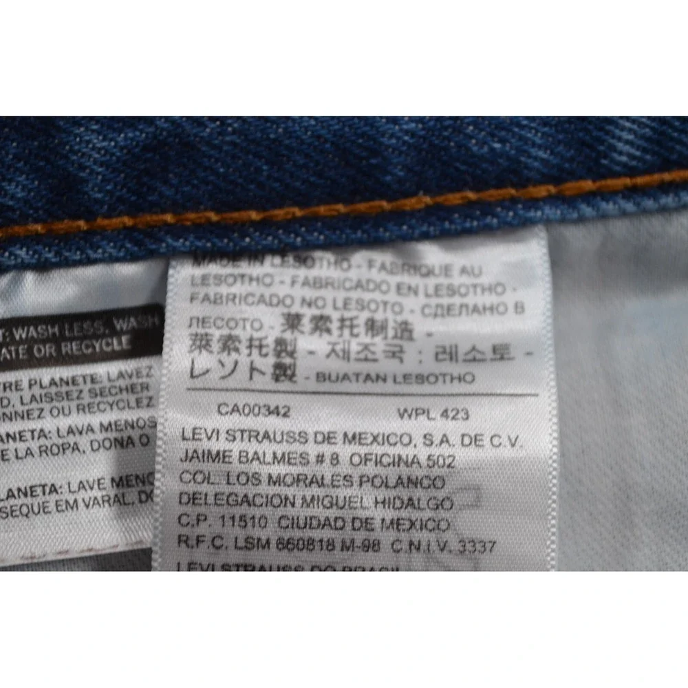 Levi Strauss Levi's 505 Denim Blue Jeans Men's 36‎ x30 Inseam 29.5